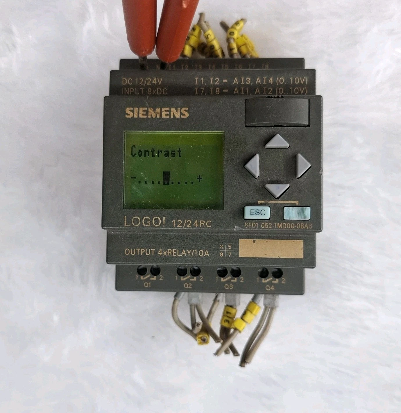 Used Working Siemens 6ED1052-1MD00-0BA6 Logo Plc module 6ED1 052-1MD00-0BA6